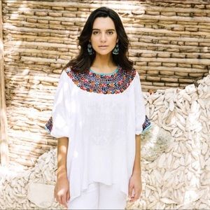 Mi Golondrina embroidered blouse